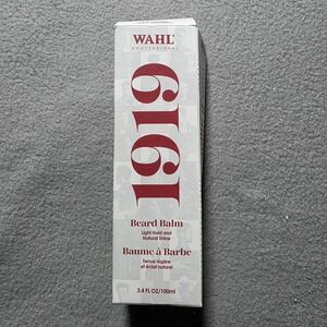 Wahl Professional 1919 Beard Balm Mens Light Hold Natural Shine 3.4 oz 100 ml